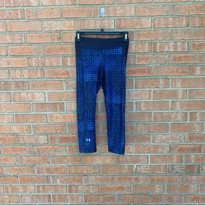 🛍Under Armour Cropped Blue Workout Leggings